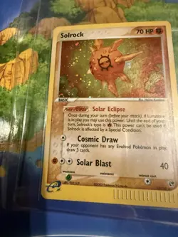 Pokemon Solrock EX Sandstorm Holo Rare 2003 Vintage 💫 Looking at Swirl 💫 - Image 3