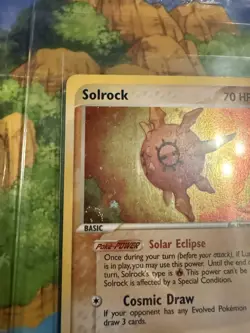 Pokemon Solrock EX Sandstorm Holo Rare 2003 Vintage 💫 Looking at Swirl 💫 - Image 5