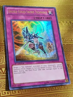 Double-Edged Sword Technique RYMP-EN112 Ultra Rare 1st Ed NM Yu-Gi-Oh Eng Tcg - Image 1