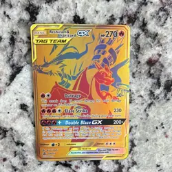 Pokemon Reshiram & Charizard GX 220/173 Sm12a TAG TEAM Ultra Rare Holo 270 HP J… - Image 1