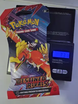 Pokemon HEAVY! 33.1gs!!Destined Rivals Sleeved Booster Pack Factory Sealed - Image 1