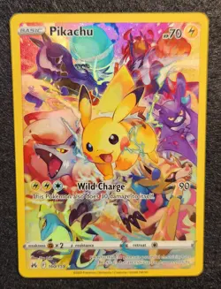 Pikachu 160/159 Crown Zenith Full Art Holo Secret Rare Pokemon TCG - Image 1