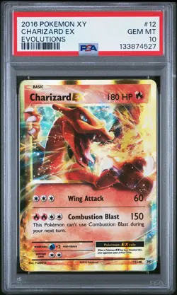 2016 Pokemon Xy Evolutions Charizard EX Evolutions PSA 10 #12 - Image 1