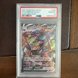 2021 Pokemon SWSH Evolving Skies Umbreon VMAX #095/203 PSA 10 GEM MINT - Image 1