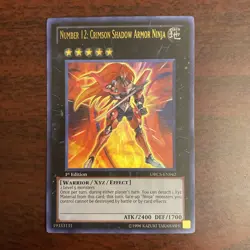 Number 12: Crimson Shadow Armor Ninja ORCS-EN042 - 1st Ed Yugioh - Image 1