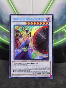 Yugioh Flower Cardian Lightshower DRL3-EN039 Secret Rare 1st Edition NM - Image 1