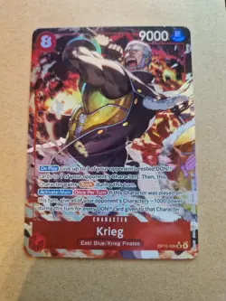 Krieg OP15-008 SR Alt Art Adventure On Kami’s Island | One Piece Card English - Image 1