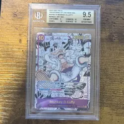 Monkey.D.Luffy Awakening of the New Era Manga Art SEC OP05-119 BGS Beckett 9.5 - Image 1