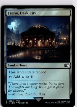 MTG FINAL FANTASY FOIL Treno, Dark City L 290 NM Pack Fresh ActualScan of Card - Image 1
