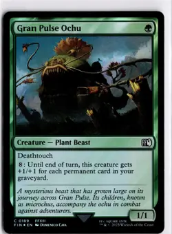 MTG FINAL FANTASY FOIL Gran Pulse Ochu C 189 NM Pack Fresh ActualScan of Card - Image 1
