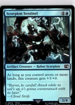 MTG FINAL FANTASY FOIL Scorpion Sentinel C 72 NM Pack Fresh ActualScan of Card - Image 1