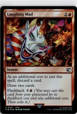 MTG FINAL FANTASY FOIL Laughing Mad C 143 NM Pack Fresh ActualScan of Card - Image 1