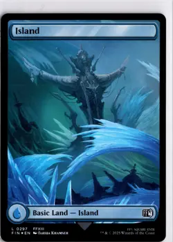 MTG FINAL FANTASY FOIL Island () L 297 NM Pack Fresh ActualScan of Card - Image 1