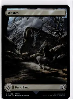 MTG FINAL FANTASY FOIL Wastes L 309 NM Pack Fresh ActualScan of Card - Image 1