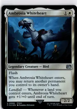 MTG FINAL FANTASY FOIL Ninja's Blades R 108 NM Pack Fresh ActualScan of Card - Image 1