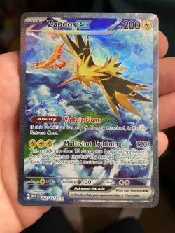 Zapdos ex 202/165 SIR Scarlet & Violet 151 Pokemon TCG Near Mint - Image 1