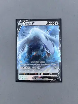 Pokemon Lugia V Ultra Rare Holo Card 138/195 Silver Tempest Sword & Shield NM - Image 1