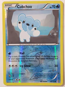 REVERSE HOLO Cubchoo 40/135 VLP / NM - Plasma Storm Pokemon Card MAHOU Art - Image 1