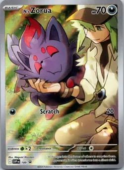N's Zorua - 189 Pokemon TCG SV: Scarlet & Violet Black Star Promo Cards Promo NM - Image 1