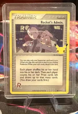 Pokemon Rocket's Admin. 86/109 Celebrations Classic Collection Holo Card - Image 1
