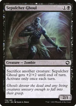 (3x) FOIL SEPULCHER GHOUL -Forgotten Realms – MTG Magic the Gathering Card - Image 1