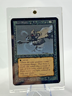 VINTAGE ALPHA – Frozen Shade – MTG Magic the Gathering 1993 Card in Holder - Image 1