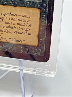 VINTAGE ALPHA – Frozen Shade – MTG Magic the Gathering 1993 Card in Holder - Image 4