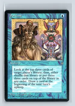 (4x) PORTENT – MTG Magic the Gathering Card – Ice Age – Common - Image 1