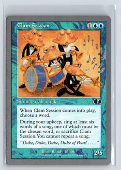 CLAM SESSION – MTG Magic the Gathering Card – Unglued – Common - Image 1