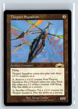 Thopter Squadron Exodus Rare – MTG Magic the Gathering Card - Image 1
