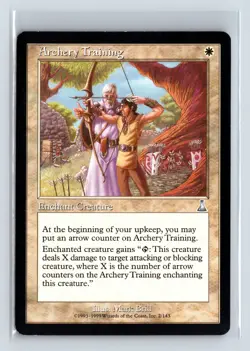 (2x) ARCHERY TRAINING – MTG Magic the Gathering Card – Urza's Destiny – Uncommon - Image 1