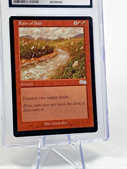 CGC 10 - 1998 RAIN OF SALT - Urza's Saga Graded MTG Magic the Gathering Card - Image 3