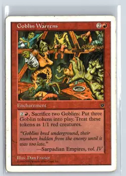 MTG Magic the Gathering Card - (3X) Goblin Warrens - Anthologies - Rare - Image 5