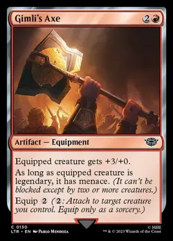 (3x FOIL) GIMLI'S AXE - The Lord of the Rings – MTG Magic the Gathering Card - Image 1
