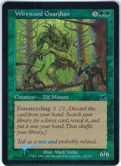 FOIL Wirewood Guardian Scourge Common – MTG Magic the Gathering Card - Image 1