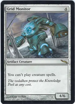 Grid Monitor Mirrodin (MRD) Rare – MTG Magic the Gathering Card - Image 1