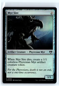 (2x) FOIL Myr Sire Commander Masters Common – MTG Magic the Gathering Card - Image 1