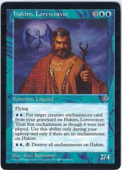 Hakim, Loreweaver Mirage Rare – MTG Magic the Gathering Card - Image 1
