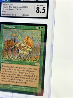 ABUNDANCE – Urza's Saga – Graded CGC 8.5 MTG Magic the Gathering Card 1998 - Image 4