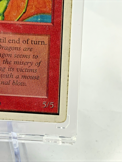 SHIVAN DRAGON UNLIMITED – Vintage MTG Magic the Gathering Card in Holder - Image 4