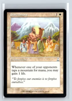 MTG Magic the Gathering Card - Sanctimony - Urza's Destiny - Uncommon - Image 1
