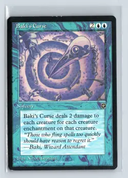 (3x) BAKI'S CURSE – MTG Magic the Gathering Card – Homelands – Rare - Image 1