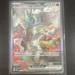 Pokemon TCG White Flare: Reshiram EX Card 166/086 Sir Near Mint Condition - Image 1
