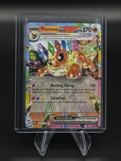 Pokemon TCG Flareon EX Prismatic Evolutions Card 14/131 Double Rare Near Mint - Image 1