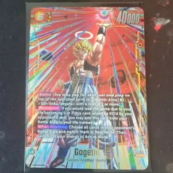 Gogeta FB09-122 Secret Rare Alternate Art Dual Evolution Dragon Ball Card Game - Image 1