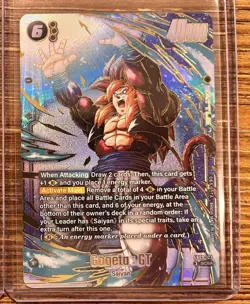 Gogeta : GT FB09-123 Alternate Art Dual Evolution Dragon Ball Card English - Image 1