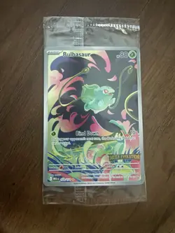 Pokemon TCG Bulbasaur Mega Evolution Stamped Holo Card 133/132 Sealed - Image 2