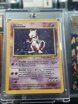 Pokemon TCG Mewtwo 10/102 Base Set Unlimited Holo Card - Image 4