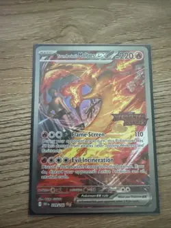 Pokemon TCG Team Rockets Moltres EX Card 229/182 Stamped Destined Rivals SIR - Image 1