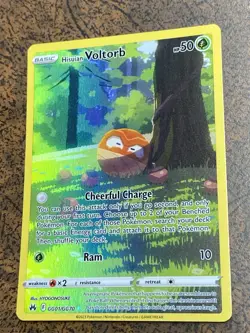 Hisuian Voltorb GG01/GG70 Crown Zenith Galarian Gallery Ultra Rare Pokemon Card - Image 1